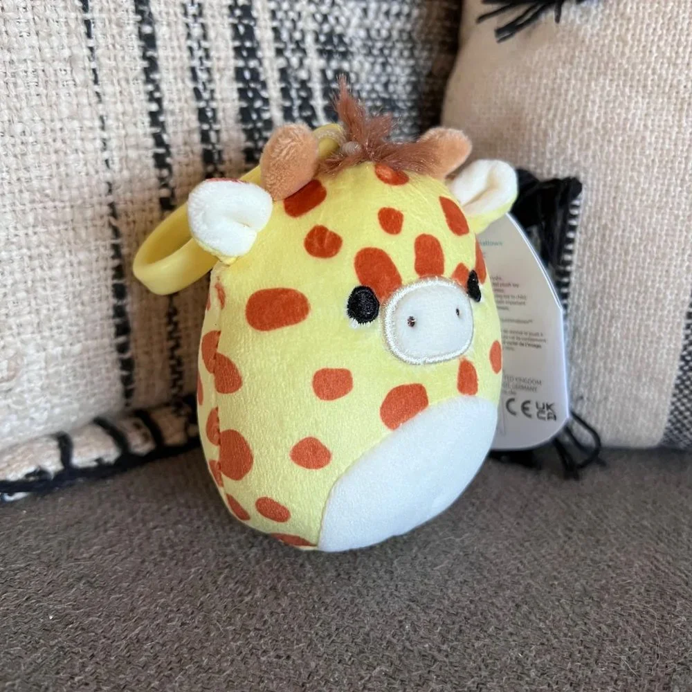 NWT 3” Gary the Giraffe Squishmallow Clip - Picture 2 of 6